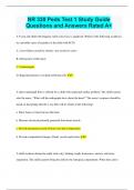 NR 328 Peds Test 1 Study Guide Questions and Answers Rated A+