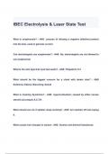 IBEC Electrolysis & Laser State Test QUESTIONS & ANSWERS 2024 ( A+ GRADED 100% VERIFIED)