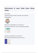 IBEC  Electrolysis & Laser State Exam Study Guide QUESTIONS & ANSWERS 2024 ( A+ GRADED 100% VERIFIED)