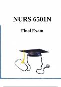 NURS-6501N Final Exam (4 Versions, 400 Q & A, 2024) / NURS 6501 Final Exam / NURS6501 Final Exam / NURS6501N Final Exam: |100 % Verified and Correct Answers|