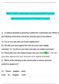 NHA CCMA certification test Exam 2024 Expected Questions and Answers (Verified by Expert)