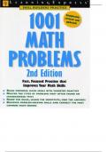 1001 MATH PROBLEMS 2ND EDITION