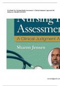 Test Bank For Nursing Health Assessment A Clinical Judgment Approach 4th Edition by SHARON JENSEN-stamped