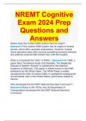 *NREMT Cognitive Exam 2024 Prep Questions and Answers