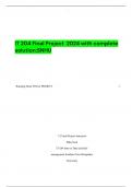  IT 204 Final Project  2024 with complete solution;SNHU