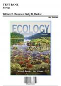 Test Bank: Ecology, 5th Edition by Bowman - Chapters 1-25, 9781605359212  | Rationals Included