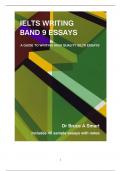 IELTS Writing - Band 9 Essays A guide to writing high quality IELTS essays Includes 40 sample essays with notes Dr Bruce A Smart 