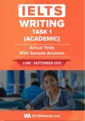 IELTS Writing Task 1 Academic June September 2021