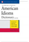 McGraw Hill's Essential American Idioms Dictionary Richard Spears