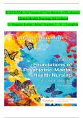 TEST BANK For Varcarolis' Foundations of Psychiatric Mental Health Nursing, 9th Edition by Margaret Jordan Halter, Verified Chapters 1 - 36, Complete Newest Version