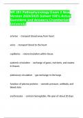 NR 283 Pathophysiology Exam 2 New Version 2024/2025 Solved 100% Actual Questions and Answers;Chamberlain University