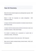 Hesi A2 Chemistry QUESTIONS & ANSWERS  2024 ( A+ GRADED 100% VERIFIED)