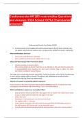 Cardiovascular NR 283 case studies Questions and Answers 2024 Solved 100%/ Chamberlain University