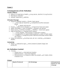 Climate Change: Effects and Controlling Air Pollution