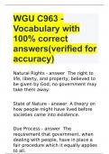 WGU C963 - Vocabulary with 100% correct answers(verified for accuracy)