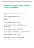 Mathnasium Job Assessment Questions And Correct Answers