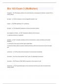 Bio 103 Exam 3 latest questions and answers all are correct graded A+