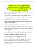 Combo with "AMT (RMA) Exam Administrative" and 20 others || Comprehensive Test Questions & Answers (100% Correct)