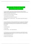 Paramedic FISDAP Final/200 Questions and Answers