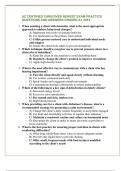 AZ CERTIFIED CAREGIVER NEWEST EXAM PRACTICE QUESTIONS AND ANSWERS GRADED A+ 2023