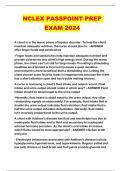 NCLEX PASSPOINT PREP EXAM 2024