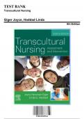Test Bank for Transcultural Nursing, 8th Edition by Giger Joyce, 9780323695541, Covering Chapters 1-30 | Includes Rationales