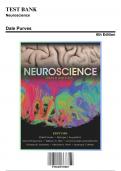 Test Bank for Neuroscience, 6th Edition by Dale Purves, 9781605353807, Covering Chapters 1-34 | Includes Rationales