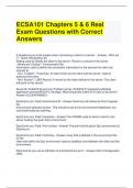 ECSA101 Chapters 5 & 6 Real Exam Questions with Correct Answers