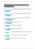 Exam 1:BIO 117 Exam 1: Hondros BIO 117 Exam 1(Lectures 1 - 4)Questions & Answers; latest Updated APlus Solution