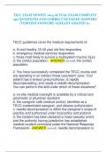 TECC EXAM NEWEST 2024 ACTUAL EXAM COMPLETE  250 QUESTIONS AND CORRECT DETAILED ANSWERS  (VERIFIED ANSWERS) ALREADY GRADED A+