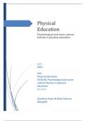 OCR 2023  GCE Physical Education H155/02: Psychological and socio- cultural themes in physical education AS Level