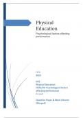 OCR 2023  GCE Physical Education H555/02: Psychological factors affecting performance A Level  Question Paper & Mark Scheme (Merged)