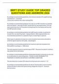  BRPT STUDY GUIDE TOP GRADED QUESTIONS AND ANSWERS 2024