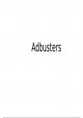 Analysis of set edition of Adbusters (eduqas)