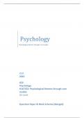 OCR 2023  GCE Psychology H167/02: Psychological themes through core studies AS Level   Question Paper & Mark Scheme (Merged