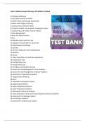 Lewis's Medical-Surgical Nursing 12th Edition Test Bank ISBN: 9780323789615