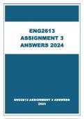 ENG2613 ASSIGNMENT 3 ANSWERS 2024 