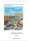 Solution Manual for Computer Networks, 6th edition by Andrew S Tanenbaum