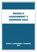 ENG2613 ASSIGNMENT 3 ANSWERS 2024