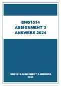 ENG1514 ASSIGNMENT 3 ANSWERS 2024