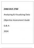 (WGU D466) BUS 2760 Analyzing & Visualizing Data Objective Assessment Guide Q & A 2024