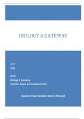 OCR 2023  GCSE Biology A Gateway J247/01: Paper 1 (Foundation Tier)    Question Paper & Mark Scheme (Merged)