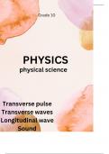 Summary -  Physical Sciences