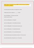 BQA & Body Composition Score BEEF CATTLE Review Questions and answers, graded A+