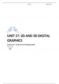 BTEC IT Unit 17 2D & 3D Graphics - Assignment 2 (B) (DISTINCTION)