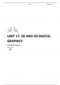 BTEC IT Unit 17 2D And 3D Graphics - Assignment 2 (C) (DISTINCTION)