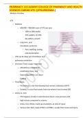 PHARMACY 112 ALBANY COLLEGE OF PHARMACY AND HEALTH SCIENCES CARDIO VTE: DYSLIPIDEMIA GUARANTEED SUCCESS. 