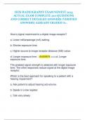 HESI RADIOGRAPHY EXAM NEWEST 2024  ACTUAL EXAM COMPLETE 200 QUESTIONS  AND CORRECT DETAILED ANSWERS (VERIFIED  ANSWERS) ALREADY GRADED A+.