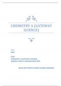 OCR 2023  GCSE CHEMISTRY A (GATEWAY SCIENCE) J248/02:PAPER2 (FOUNDATION TIER)  QUESTION PAPER &MARK SCHEME(MERGED