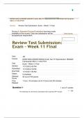 NRNP 6552 Review Test Submission Exam Week 11 Final